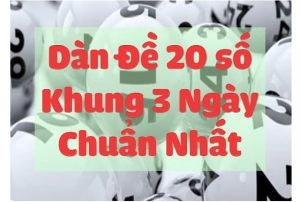 Dựa vào tổng số tìm ra 20 con số may mắn.